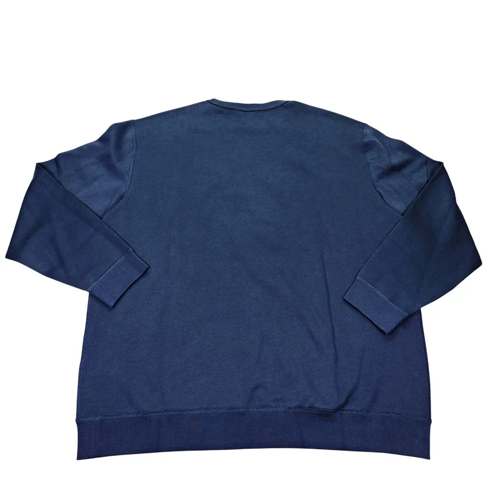 Polo Ralph Lauren Navy Blue Crewneck Sweatshirt 2XLT Embroidered‎ Pony Logo